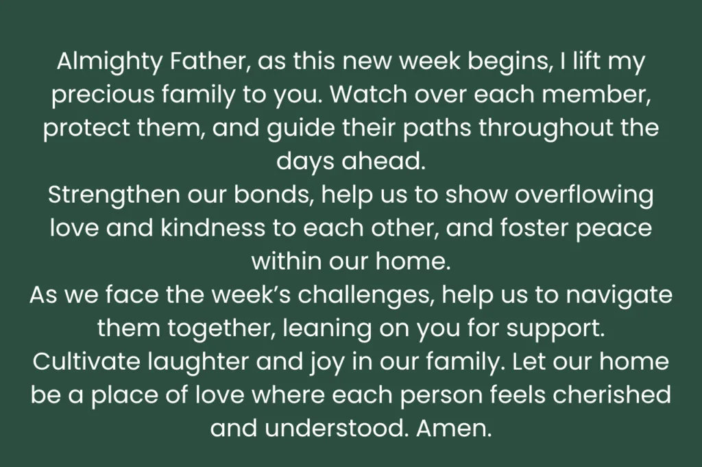 Monday morning prayers and blessings Quotes and images