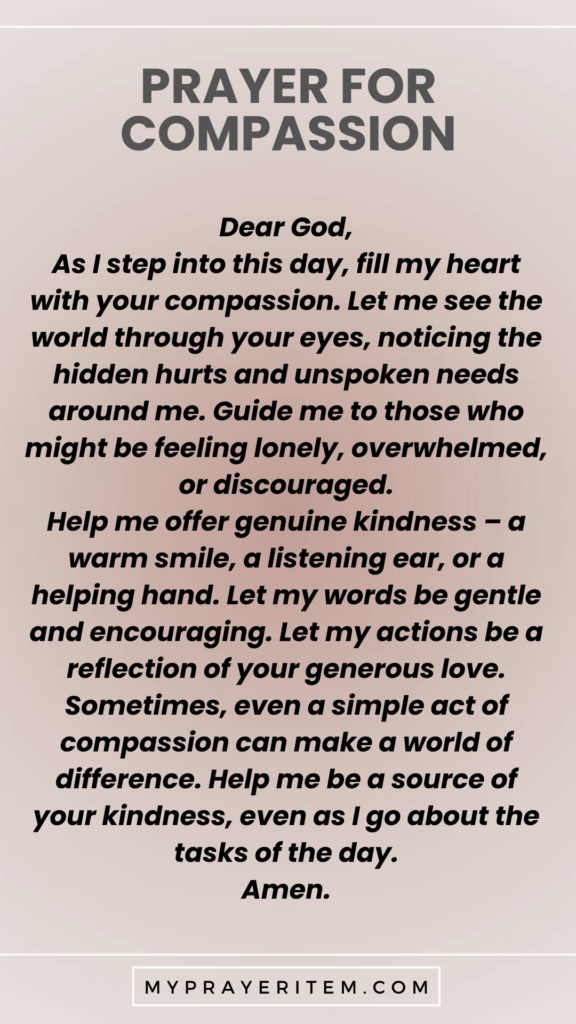 Friday blessings and prayers images - Prayer for compassion