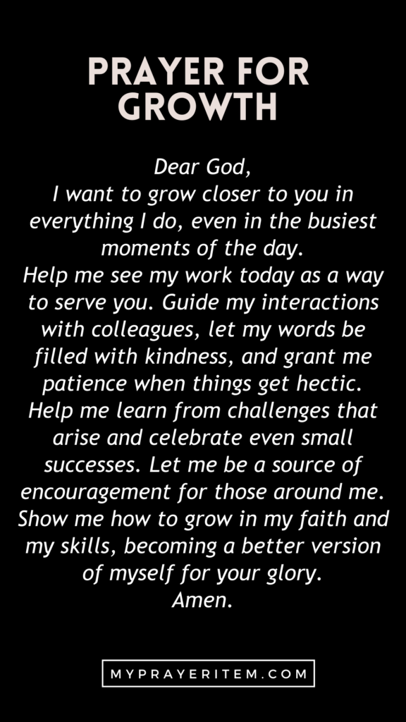 Friday blessings and prayers images - Prayer for growth