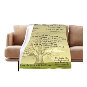 Tree Healing Scriptures Prayer Blanket