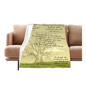 Tree Healing Scriptures Prayer Blanket