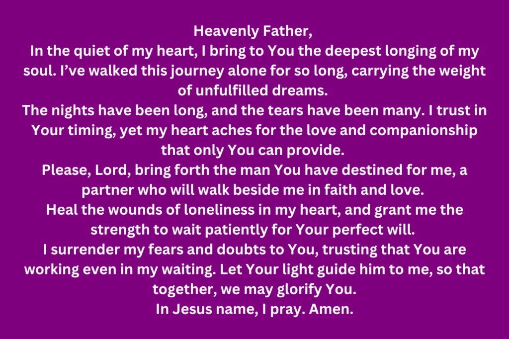 Miracle Prayer to Find a Husband