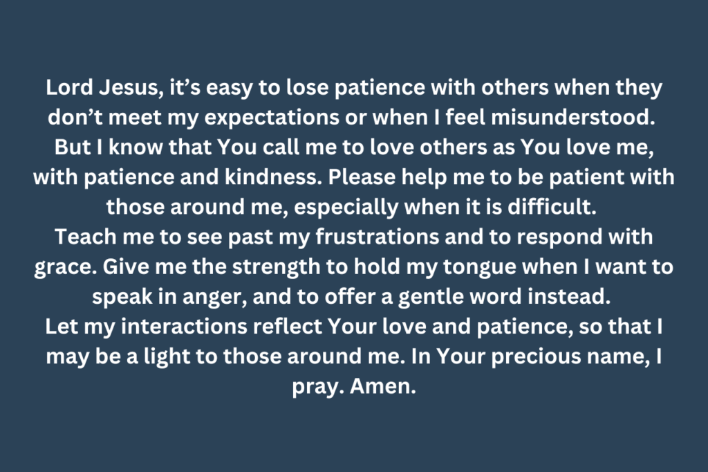 Prayer for Patience With Others