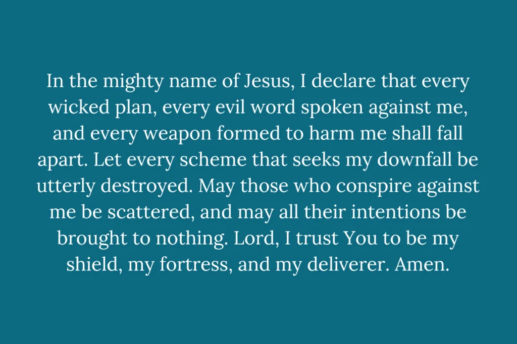 Dangerous Prayers Against Enemies with Bible Verses
