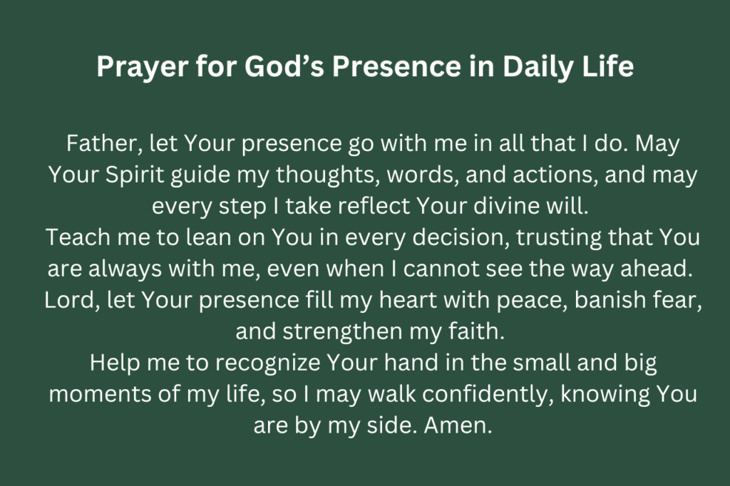 10 Prayer Points for God’s Presence with Scriptures to Uplift You Everyday