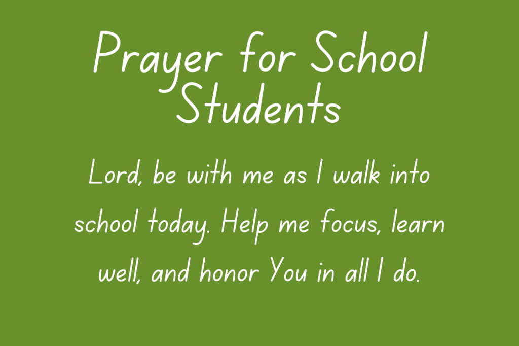 Prayer for School Students