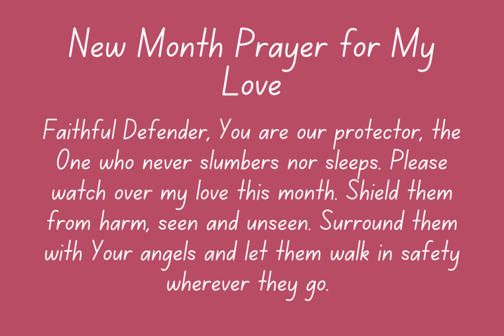 15 New Month Prayers and Blessings for My Love