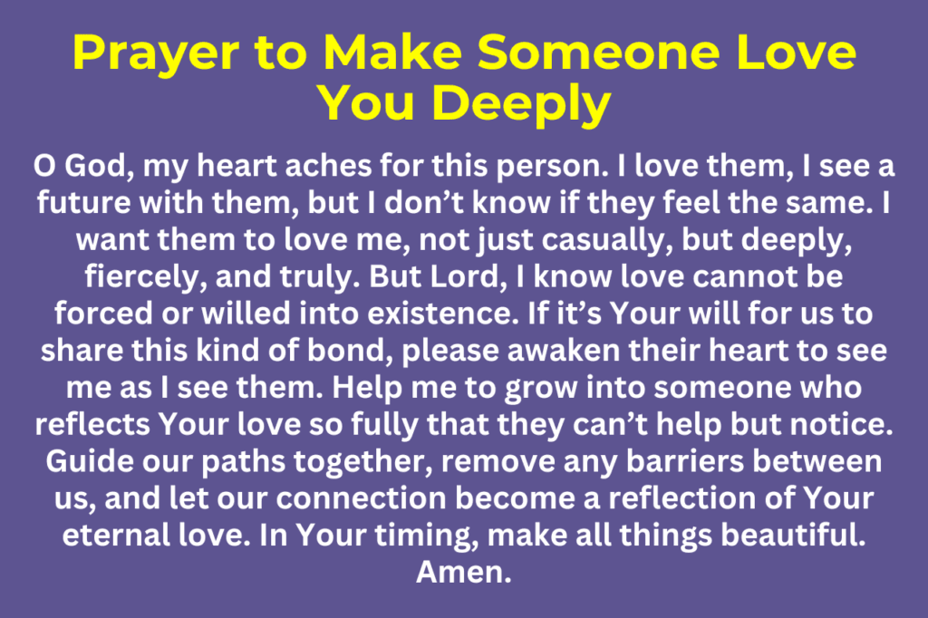 Prayer to Make Someone Love You Deeply