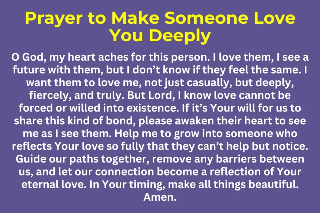 Prayer to Make Someone Love You Deeply