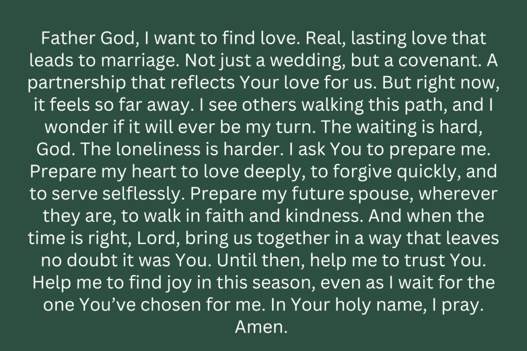 Prayer to Find Love and Marriage