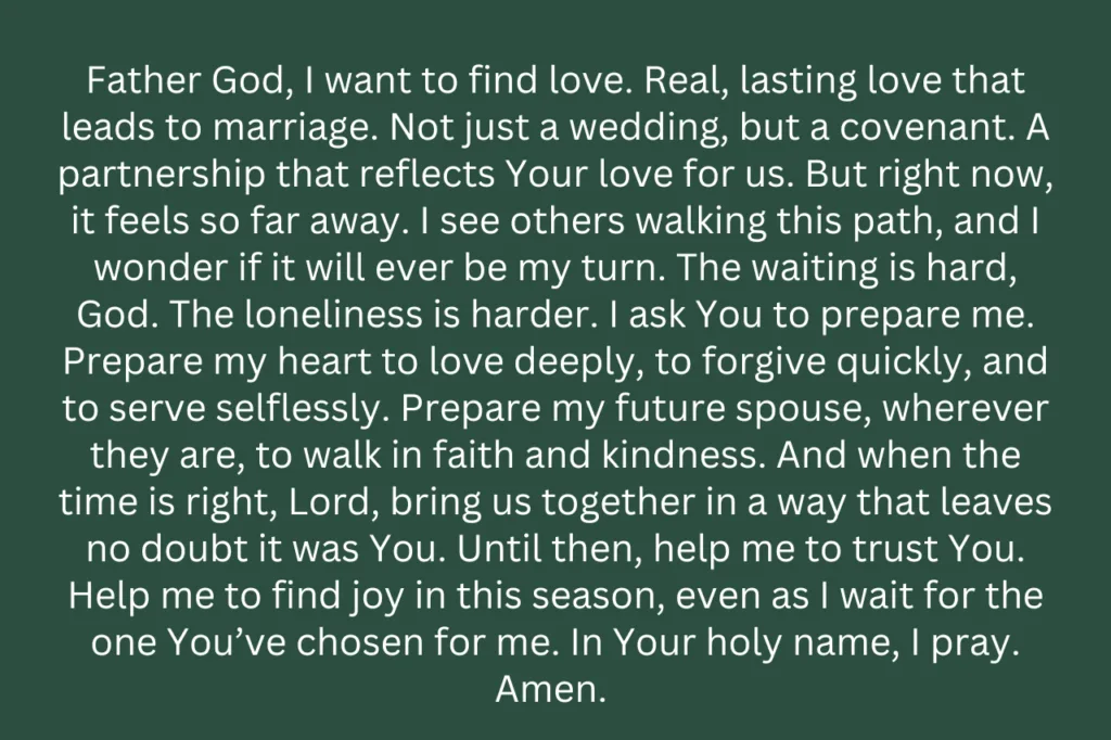 Prayer to Find Love and Marriage