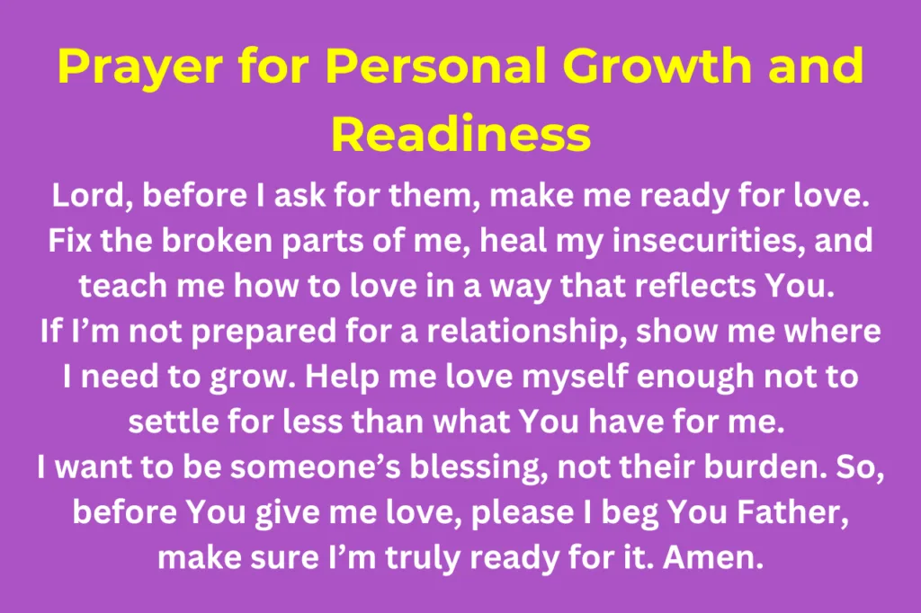 Prayer for Personal Growth and Readiness