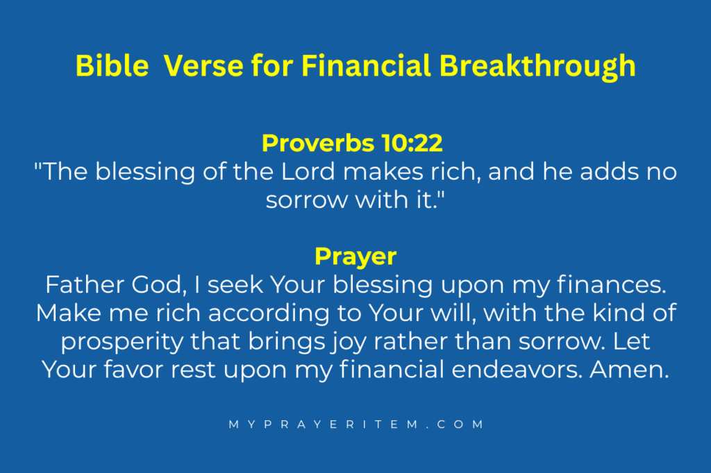 financial breakthrough verses