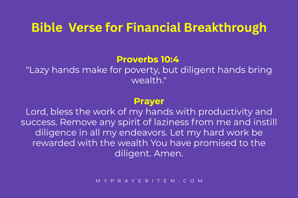 bible verses about financial breakthrough