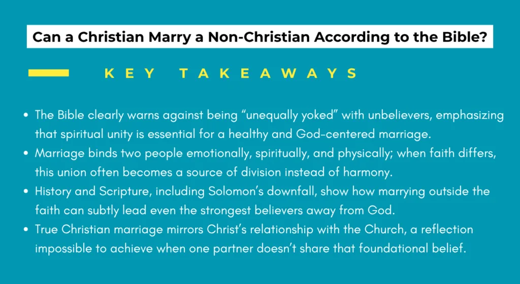 Can a Christian Marry a Non-Christian According to the Bible?