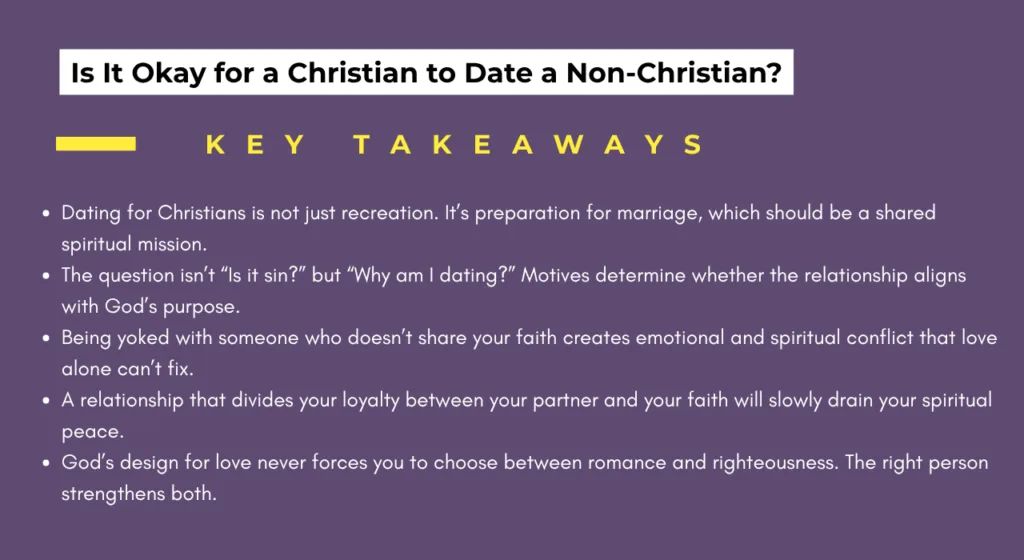 So, Is It Okay for a Christian to Date a Non-Christian?