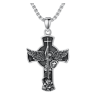 Silver best catholic jewelry for men