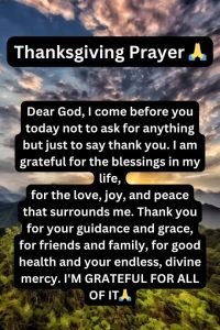 prayers for all occasions - prayer for thanksgiving