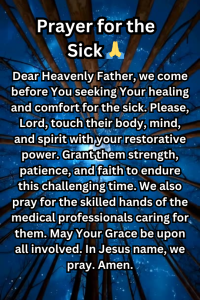 prayers for all occasions - prayer for the sick and suffering