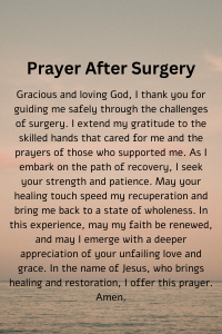 prayers for all occasions - Prayer for successful surgery